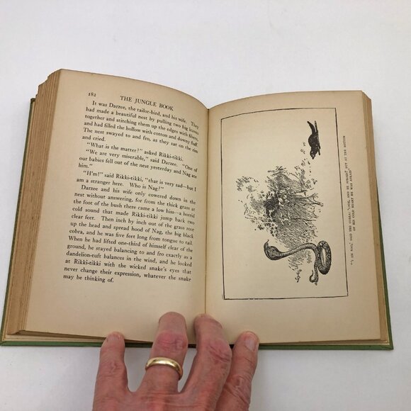 The Jungle Book Rudyard Kipling School Edition Doubleday Doran w/News Clippings - Picture 8 of 10